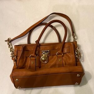 Michael Kors Brown Leather Tote Bag